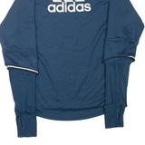 ADIDAS Manchester United FC Mens Sweatshirt Blue High Neck M