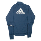 ADIDAS Manchester United FC Mens Sweatshirt Blue High Neck M