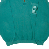 KARLOFF Mens Sweatshirt Green Collared M