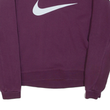 NIKE Cropped Womens Sweatshirt Purple Crew Neck M
