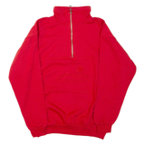 TOP SPIRIT OF SWITZERLAND Mens Sweatshirt Red 1/4 Zip L