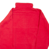 TOP SPIRIT OF SWITZERLAND Mens Sweatshirt Red 1/4 Zip L