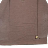 RETRO SPORT Womens Sweatshirt Brown 1/4 Zip M