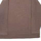 RETRO SPORT Womens Sweatshirt Brown 1/4 Zip M