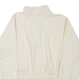 ADIDAS Cropped Womens Sweatshirt Beige 1/4 Zip S