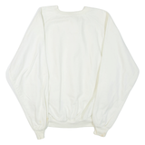 OSHKOSH Mens Sweatshirt White Button Neck M