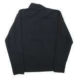 ADIDAS Mens Sweatshirt Black 1/4 Zip S