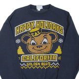 CHAMPION California Golden Bears Mens Sweatshirt Blue Crew Neck USA S