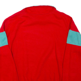 Mens Sweatshirt Red Collared L