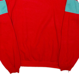 Mens Sweatshirt Red Collared L