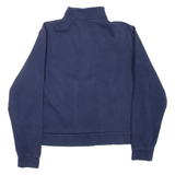 PUMA Womens Sweatshirt Blue 1/4 Zip L