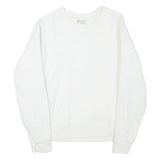 CHAMPION REVERSE WEAVE Womens Sweatshirt White Crew Neck L