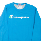 CHAMPION Mens Sweatshirt Blue Crew Neck S