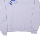 CHAMPION Womens Sweatshirt Purple Crew Neck M