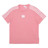 ADIDAS Womens T-Shirt Pink UK 8