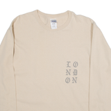 GILDAN Mens T-Shirt Pink Long Sleeve L