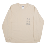 GILDAN Mens T-Shirt Pink Long Sleeve L