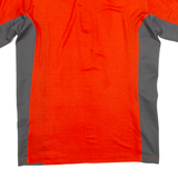 JACK WOLFSKIN Mens Jersey Orange 1/4 Zip L