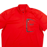 JACK WOLFSKIN Mens Jersey Red 1/4 Zip L