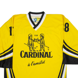 Cardinal Mens Jersey Yellow Long Sleeve V-Neck XL