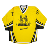 Cardinal Mens Jersey Yellow Long Sleeve V-Neck XL