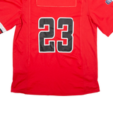 GILKEY Mens Jersey Red V-Neck L