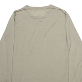 THE NORTH FACE Womens T-Shirt Brown Long Sleeve L