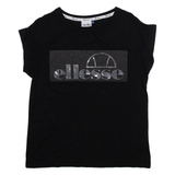 ELLESSE Womens T-Shirt Black XS