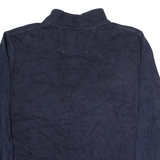 NAUTICA Mens Jumper Blue 1/4 Zip Tight Knit XL