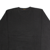 CHAPS RALPH LAUREN Mens Jumper Black V-Neck Tight Knit L