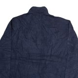 POLO RALPH LAUREN Mens Jumper Blue 1/4 Zip Tight Knit XL