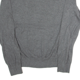 TOMMY HILFIGER Mens Jumper Grey Tight Knit L