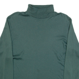 BOBBIE BROOKS Womens Jumper Green Roll Neck 90s Tight Knit M