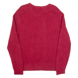 NAUTICA Mens Jumper Red Chunky Knit L