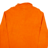 POLO RALPH LAUREN Mens Jumper Orange 1/4 Zip Tight Knit M