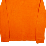 POLO RALPH LAUREN Mens Jumper Orange 1/4 Zip Tight Knit M