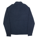 CALVIN KLEIN Mens Jumper Blue 1/4 Zip Tight Knit 2XL