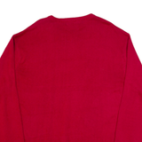 CHAPS Mens Jumper Red Tight Knit 2XL