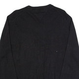 TOMMY HILFIGER Mens Jumper Black Tight Knit XL