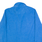 CHAPS Mens Fleece Blue 1/4 Zip M