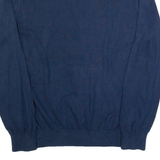TOMMY HILFIGER Mens Jumper Blue Tight Knit L