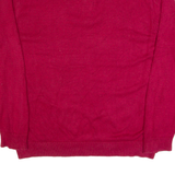 NAUTICA Mens Jumper Red 1/4 Zip Chunky Knit 2XL