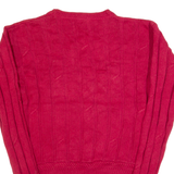 NAUTICA Womens Jumper Red Tight Knit S