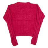 NAUTICA Womens Jumper Red Tight Knit S