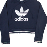 ADIDAS ORIGINALS Womens Blue Hoodie UK 8