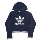 ADIDAS ORIGINALS Womens Blue Hoodie UK 8