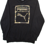 PUMA Camo Mens Black Hoodie M