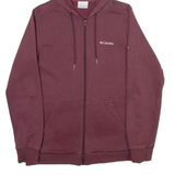 COLUMBIA Womens Maroon Hoodie M