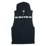 PUMA Vest Womens Black Hoodie UK 10