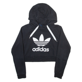 ADIDAS Womens Black Hoodie UK 10